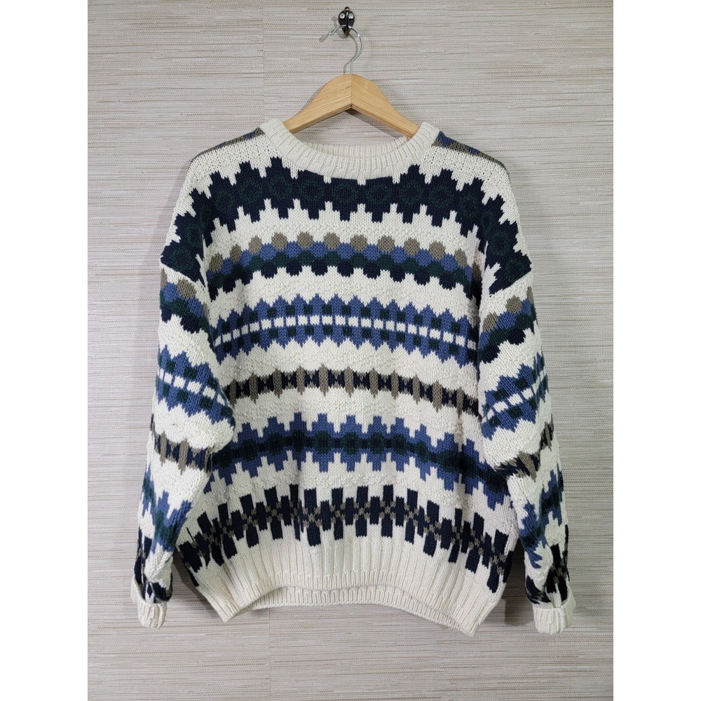 American Portrait Vintage Knit Sweater Men's XL USA Made Cotton
